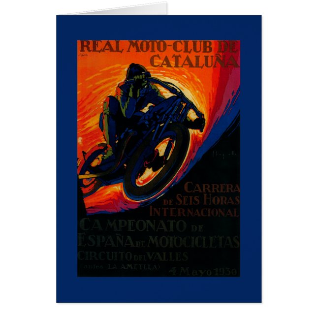 Real Moto Club Vintage PosterEurope (Front)