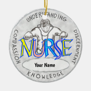 Real Nurse  Ceramic Ornament