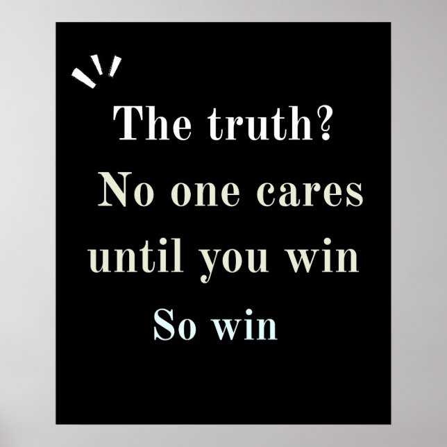 "Real Ones Act" Motivational Quote  Poster (Front)