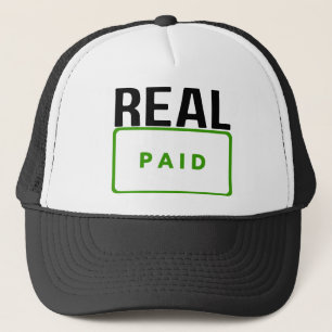 REAL PAID TRUCKER HAT