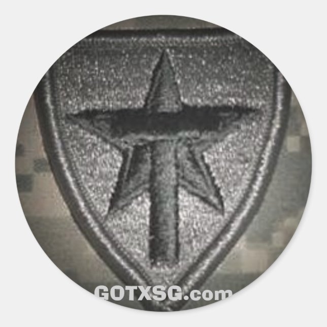 real patch spotlight, GOTXSG.com Classic Round Sticker (Front)