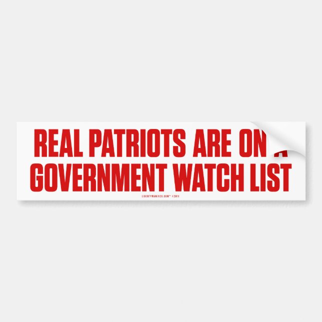 Real Patriots Bumper Sticker (Front)
