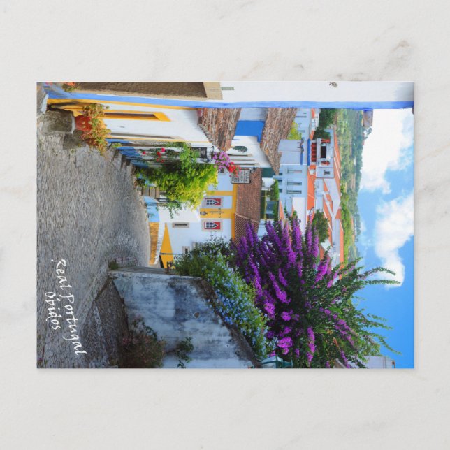 Real Portugal Obidos Postcard (Front)