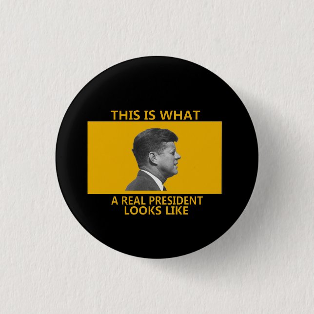 Real President 1 Inch Round Button (Front)