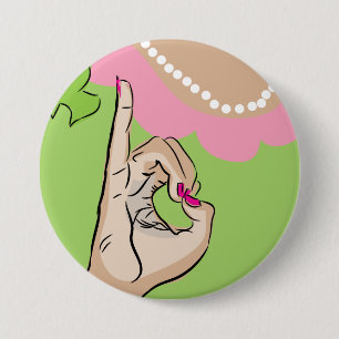 Real Pretty Girl Sorority Fun 3 Inch Round Button