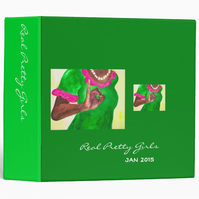 Real Pretty Large Binder (Front/Spine)