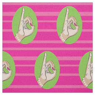 Real Pretty pink and green fabric