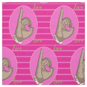 Real Pretty pink and green fabric