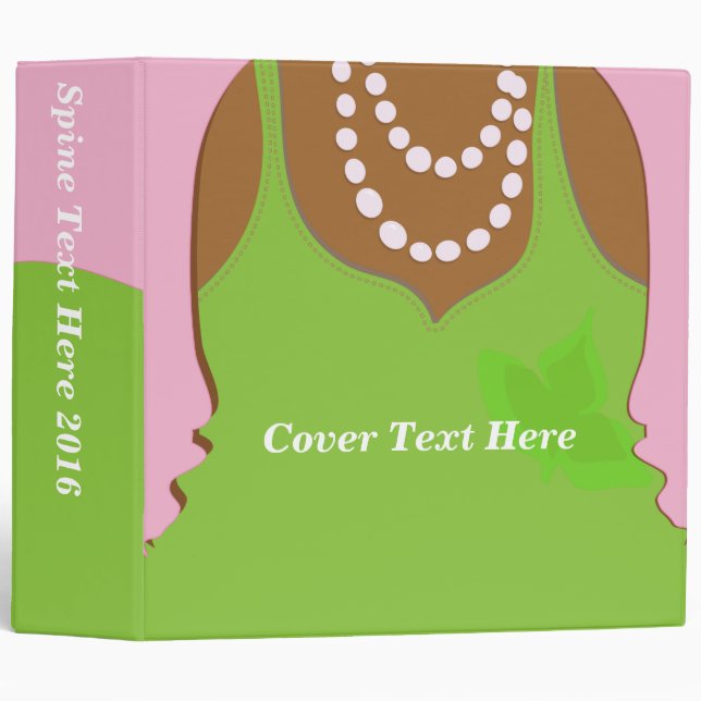 Real Pretty Pink Extra Large Binder (Front/Spine)