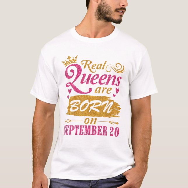 Real Queens Are Born On T-Shirt (Front)