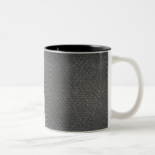 Real RAW Carbon Fibre Textured Two-Tone Coffee Mug