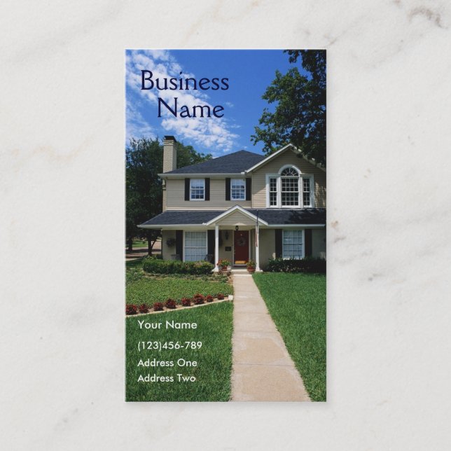 Real Realty Business Cards (Front)