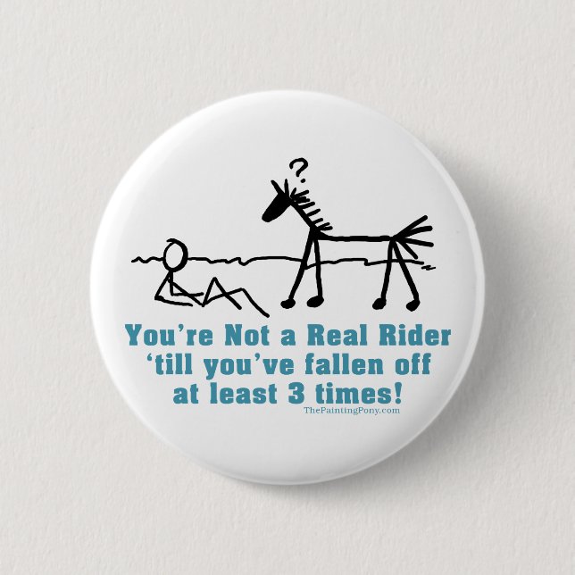 Real Rider 2 Inch Round Button (Front)