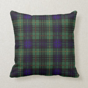 Real Scottish tartan - Stewart Hunting Throw Pillow
