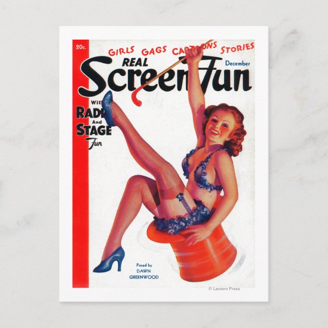 Real Screen Fun Magazine Cover 2 Postcard (Front)