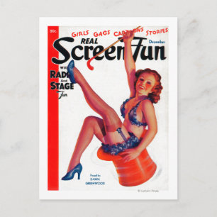 Real Screen Fun Magazine Cover 2 Postcard
