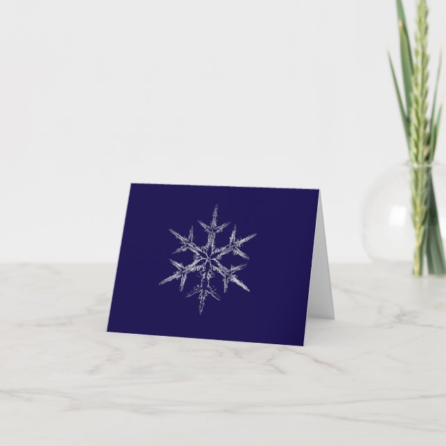 Real Snowflake Card (Front)