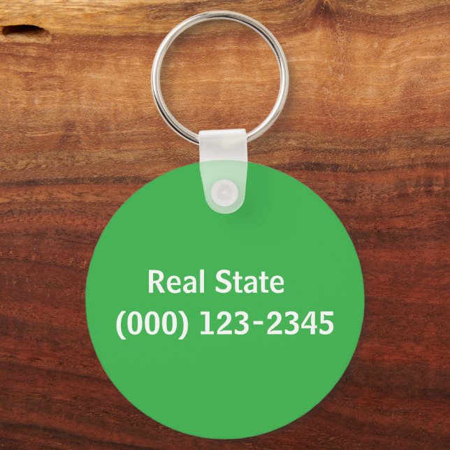 Real State  editable Keychain (Back)