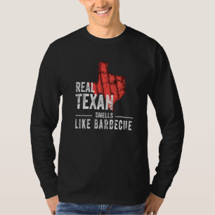 Real Texan Smells Like Barbecue Grilling Dad T-Shirt