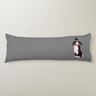 Real Tuxedo Bunny Body Pillow