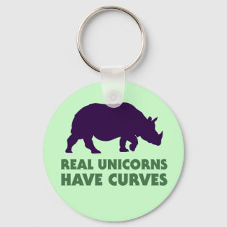 Real Unicorns Have Curves Keychain