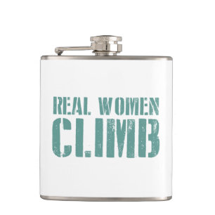 Real Women Climb Hip Flask