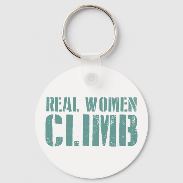 Real Women Climb Keychain (Front)