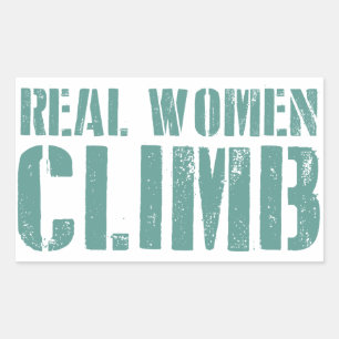 Real Women Climb Sticker
