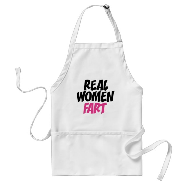 Real women fart standard apron (Front)