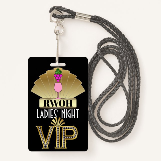 Real Women of ... Lanyard Badge (Front with Lanyard)