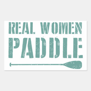 Real Women Paddle Sticker
