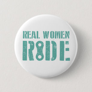 Real Women Ride 2 Inch Round Button