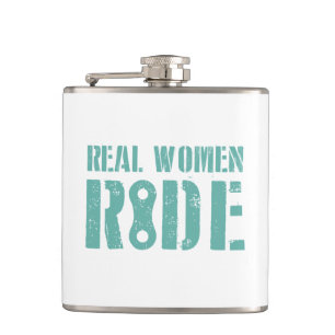 Real Women Ride Hip Flask
