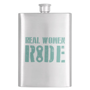 Real Women Ride Hip Flask