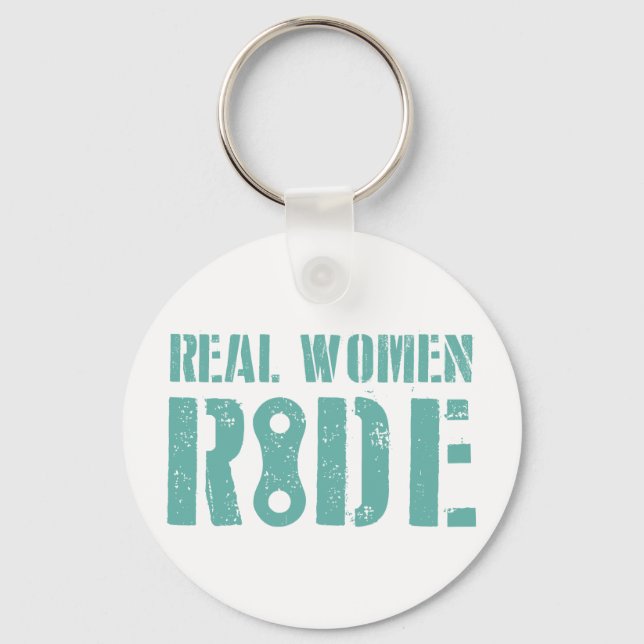 Real Women Ride Keychain (Front)