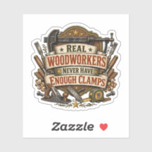 Real Woodworkers Clamp Sticker