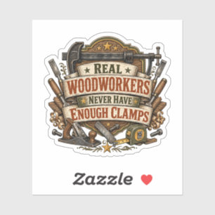 Real Woodworkers Clamp Sticker