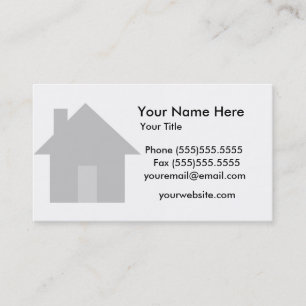 realator business card simple modern home