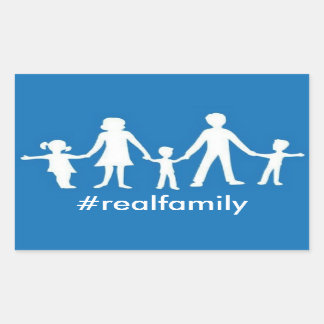 #realfamily Sticker, Traditional Marriage Values Sticker