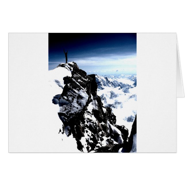 Réalisation de l'alpiniste hiver de neige (Devant horizontal)