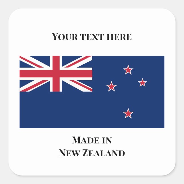 Réalisé dans un autocollant NZ (Devant)