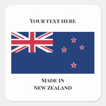 Réalisé dans un autocollant NZ