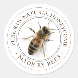 Réaliste Bee Honeypeb Étiquette modifiable