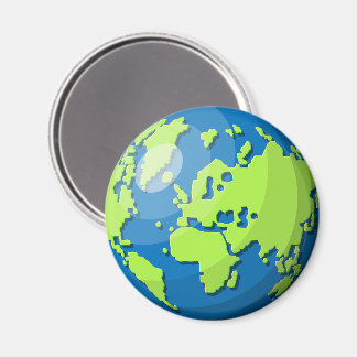 Realistic 3D Globe Design Earth Planet Art Magnet