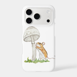Realistic a funny field mouse and mushroom