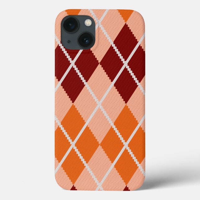 Realistic Argyle Cloth Case-Mate iPhone Case (Back)