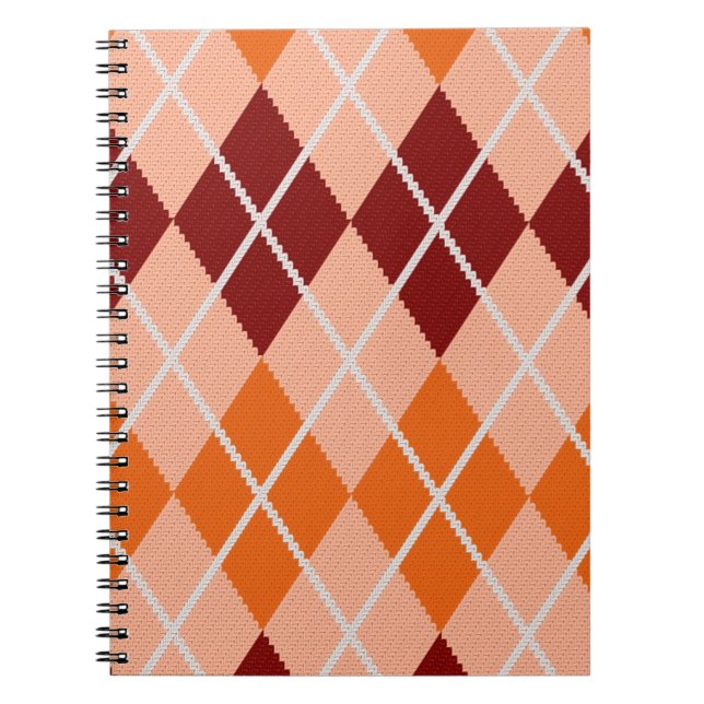 Realistic Argyle Cloth Notebook (Front)