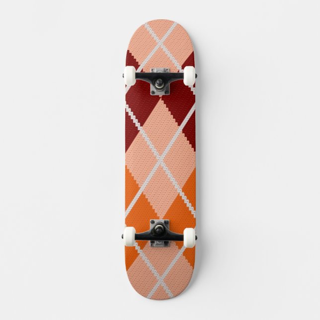 Realistic Argyle Cloth Skateboard (Front)