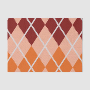 Realistic Argyle Cloth Tissue Paper
