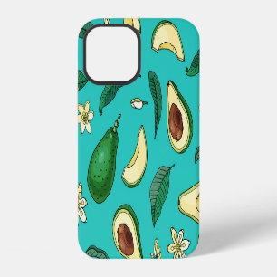 Realistic Avocado: Summer Food Pattern iPhone 12 Case